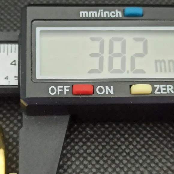 Vintage 1969 Henri Sandoz Mens Gold Watch W/Leather Strap & White Face Brown Acn - Picture 6 of 9